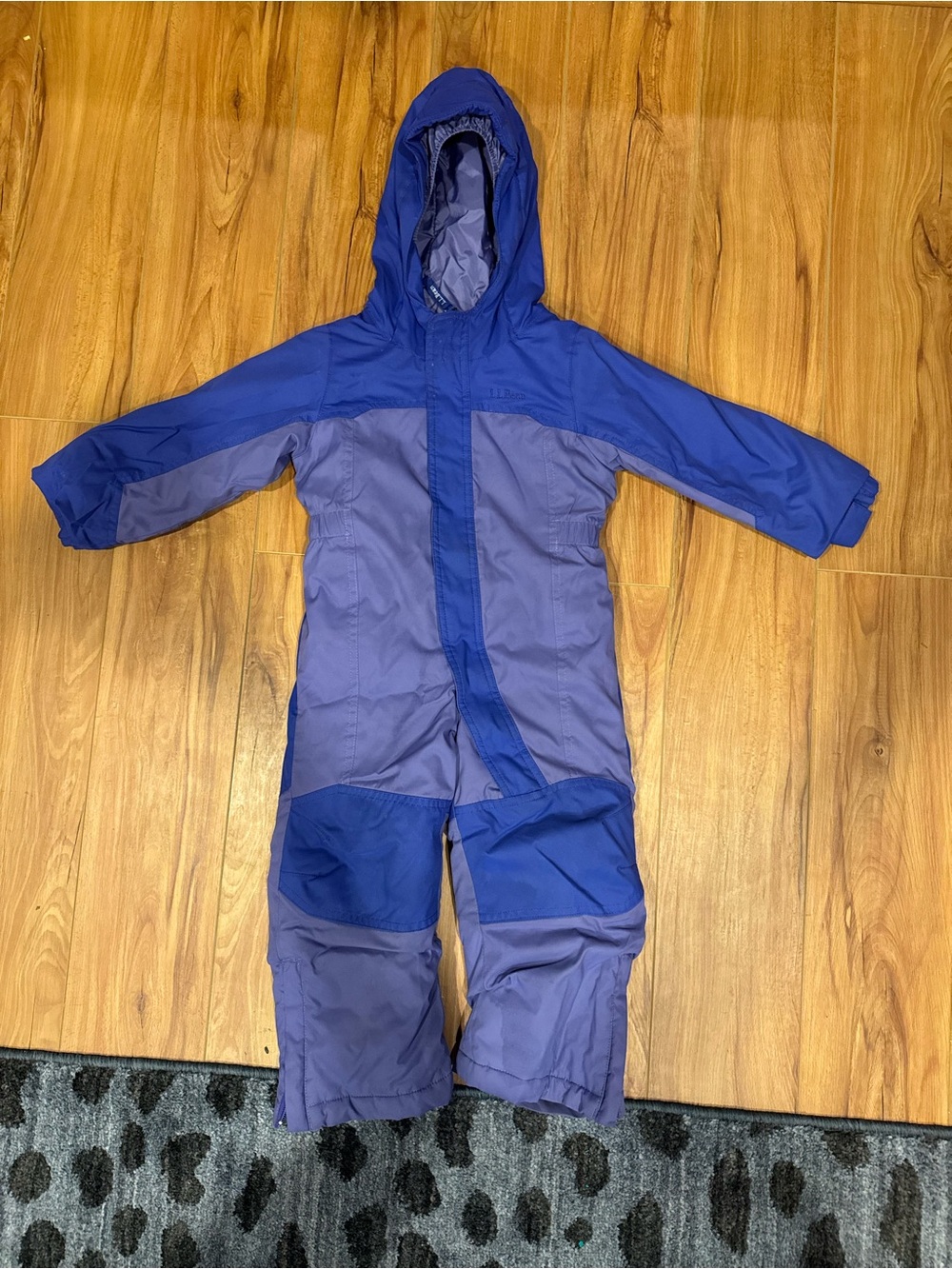 L.L. Bean Two-Tone Royal and Periwinkle Hooded Snow Suit